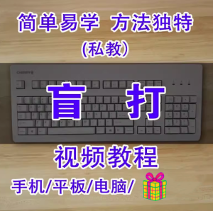 盲打不看键盘打字视频教程- 打字指法纠正零基础教程只需普通键盘私教版【电商热销819】-欢迎访问本站